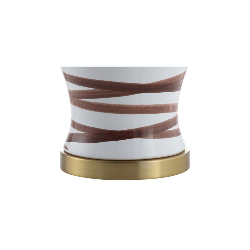 Kater Table Lamp, Brown/White