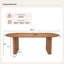 Cherry Oval Solid Wood Base Dining Table