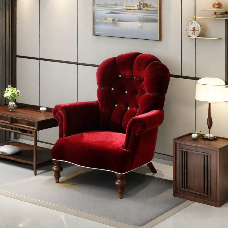 Willkie, Wine Red Polyester Blend