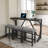 Bar Table And Chairs Set With Power Outlet-107225537