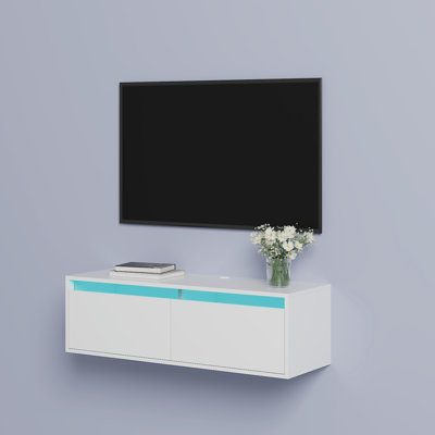 Meuble télé moderne pour téléviseur de 49 po ou moins