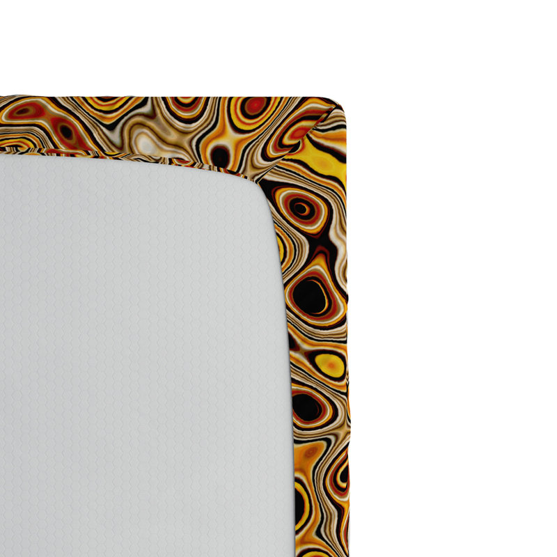 Microfiber Abstract Fitted Sheet, Full Fitted Sheet