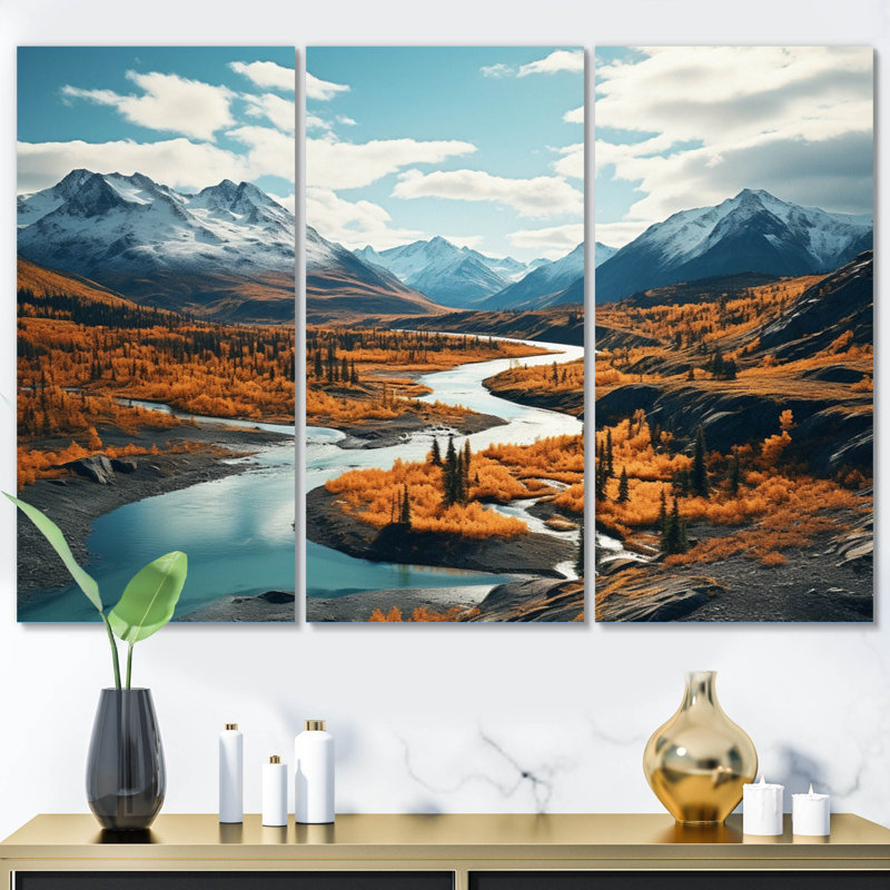 Canada Yukon Wilderness II Cities & Countries Wall Decor on Metal