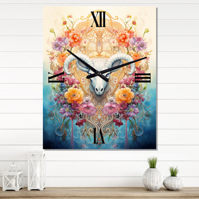 Horloge murale surdimensionnée Folk