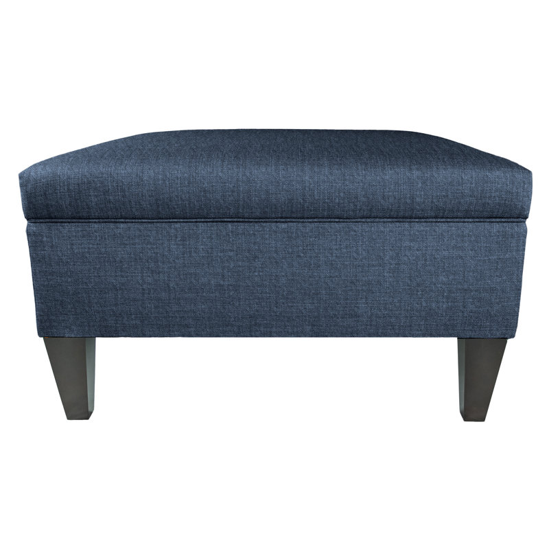 Repose-pieds avec rangement Zaylee, Denim