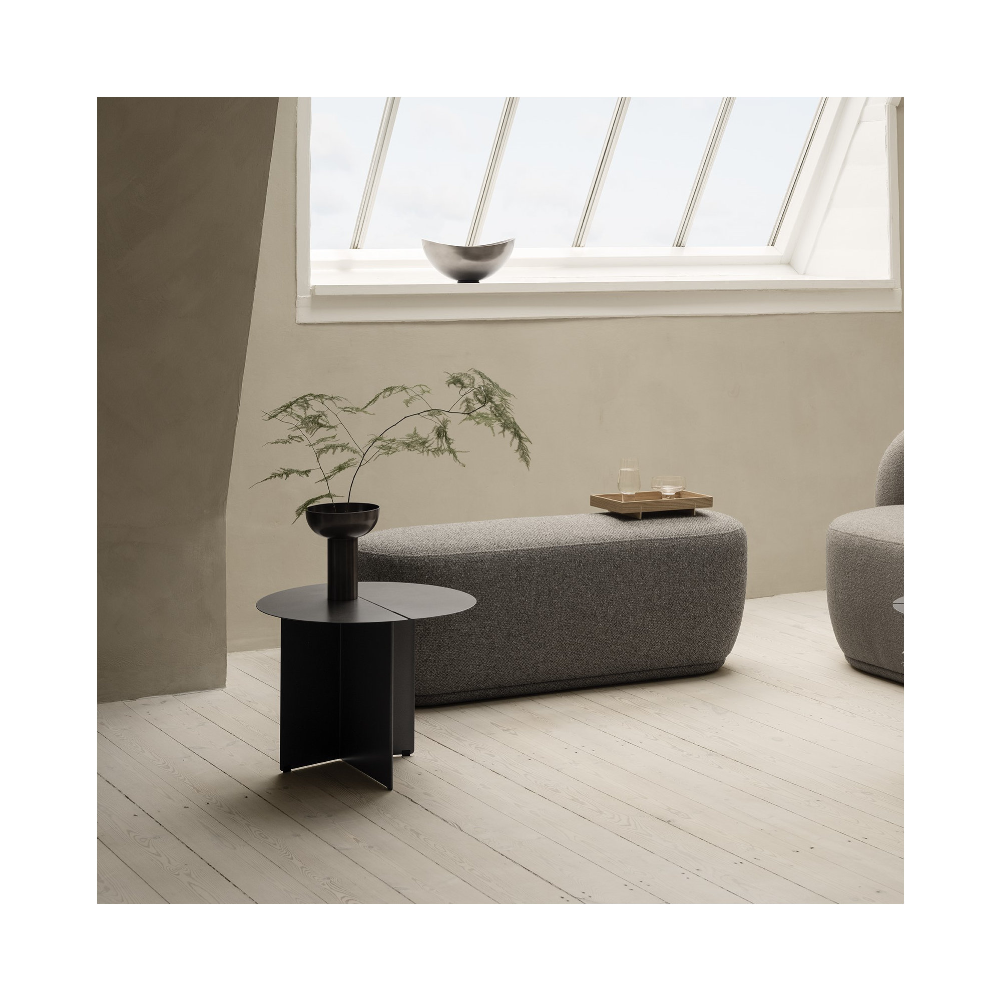 Miyabi PVD Coated Stainless Steel Table Vase, Burnt Metal