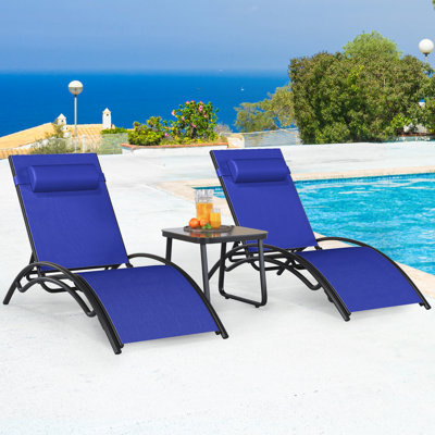 Outdoor Lounge Chair And Side Table (set of 2 with Table) by Wrought Studio