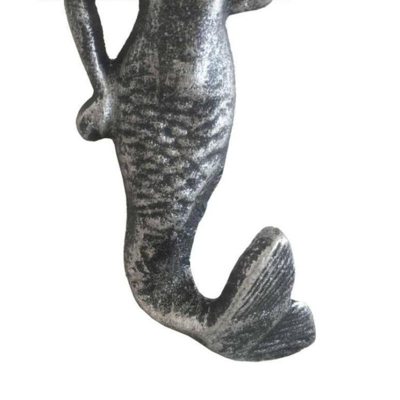 Crochet mural Burdine Mermaid, Argent antique