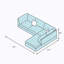 Ensemble de canapé modulaire, canapé en similicuir avec repose-pieds et rangement libre-125983198
