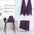 Martex Ultimate Solid 6 Piece Dark Purple Towel Set-115845220