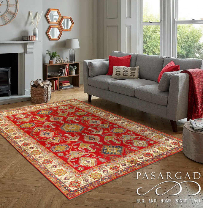 Bevery One-of-a-Kind 6'5'' X 9'7'' Hand Knotted Area Rug