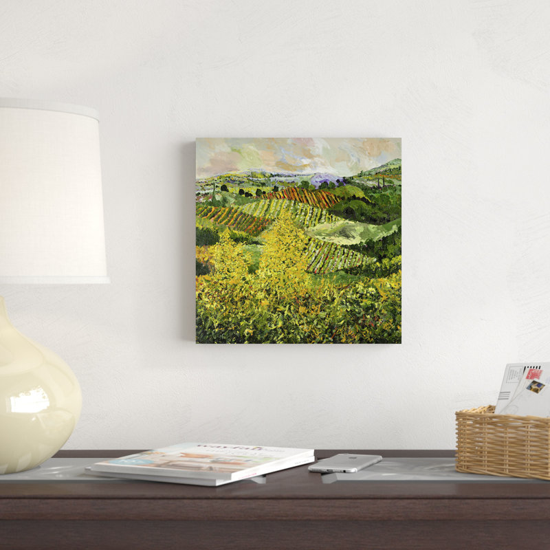 Arbres jaunes, H 12 po x l 12 po x P 1,25 po