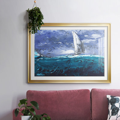 «Sail Ho I», reproduction d'art encadrée