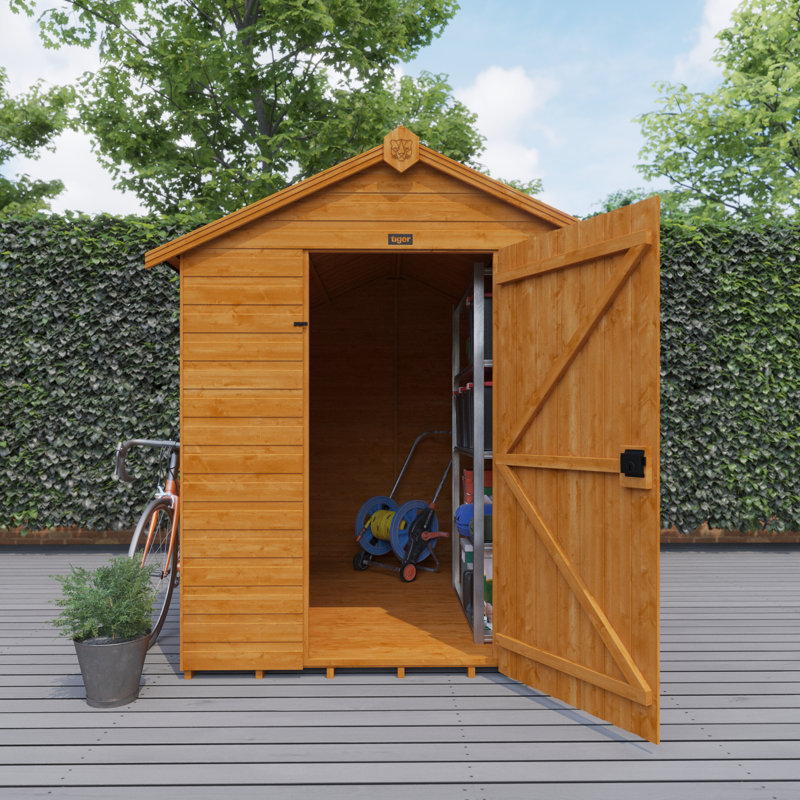 8x6w Tiger Shiplap Windowless Apex