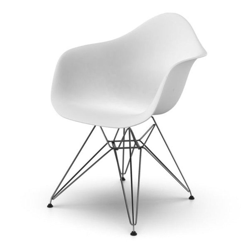 Fauteuil seau Marseille, Blanc