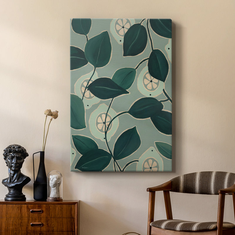Limes monochromes - Cavas de galerie sur mesure, H 18 po x l 12 po