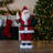 24-Inch Animated Santa Claus with Lighted Candle Musical Christmas Figure