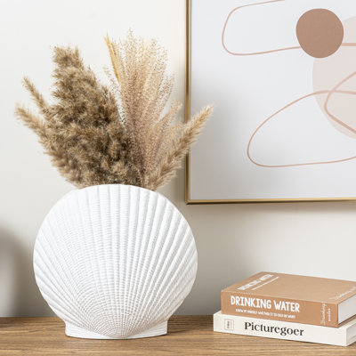 White 65cm Ceramic Table Vase