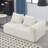 Boneless Chenille Loveseat Sofa,Minimalist Modular Couches Sleeper For Living Room Bedroom Apartment Lounge-1753134398