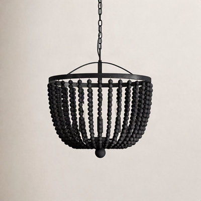 Conway Wrought Iron 4-Light Chandelier