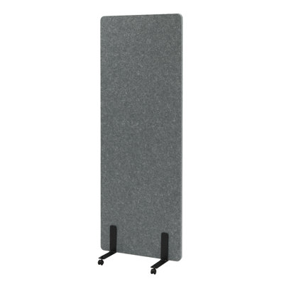1 Panel Office Partitions Freestanding Universal Wheels (with Brakes)