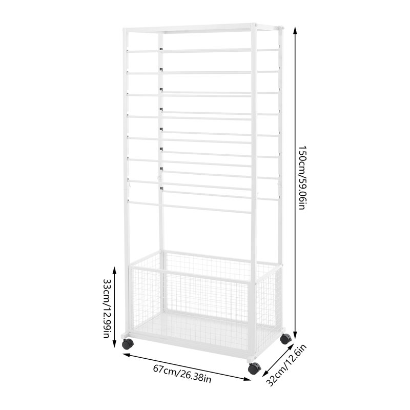 Ribbon Multifunctional Holder Organizer Rack  Flower Wrapping Paper Storage Stand, Natural
