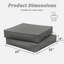 Coussins de siège d'extérieur 22x22x4-209723555-209723556-209723581