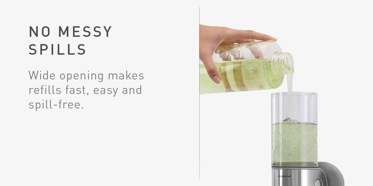 simplehuman Wall Mount Shower Pump, Shampoo and Soap Dispensers