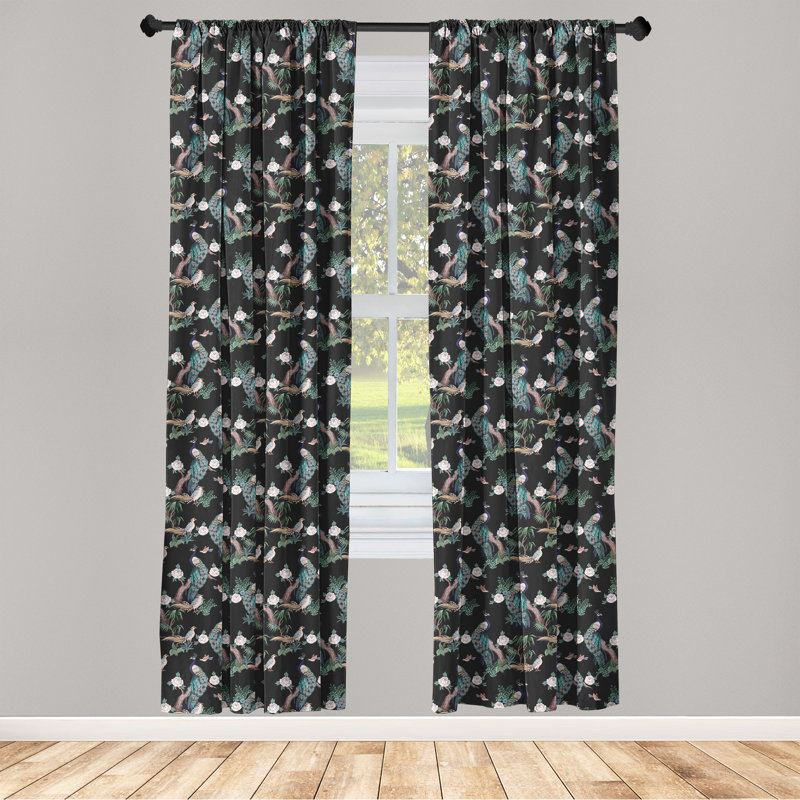 Semi Sheer Curtain Pair, 28" W x 95" L