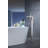 Khone 2 Handle Bathroom Tub Filler with Hand Shower and Diverter Tub Faucet-116465513