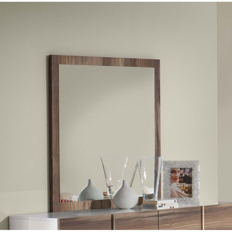 Miroir Karla, Blanc / Cerise
