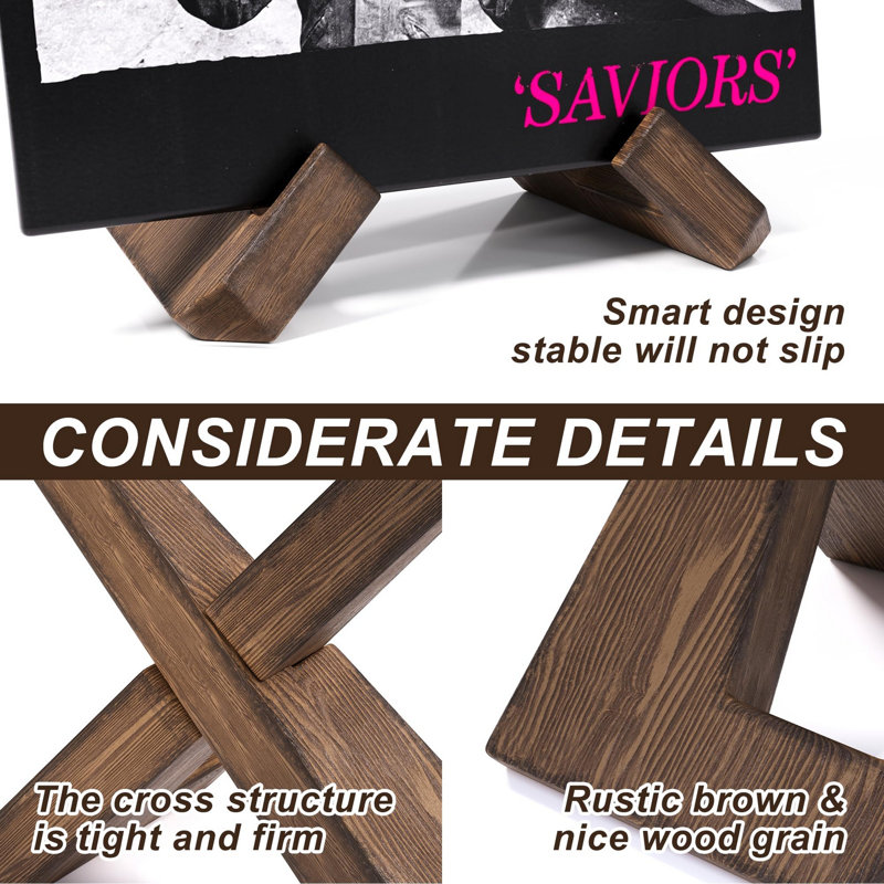 Supports en bois pour présentation