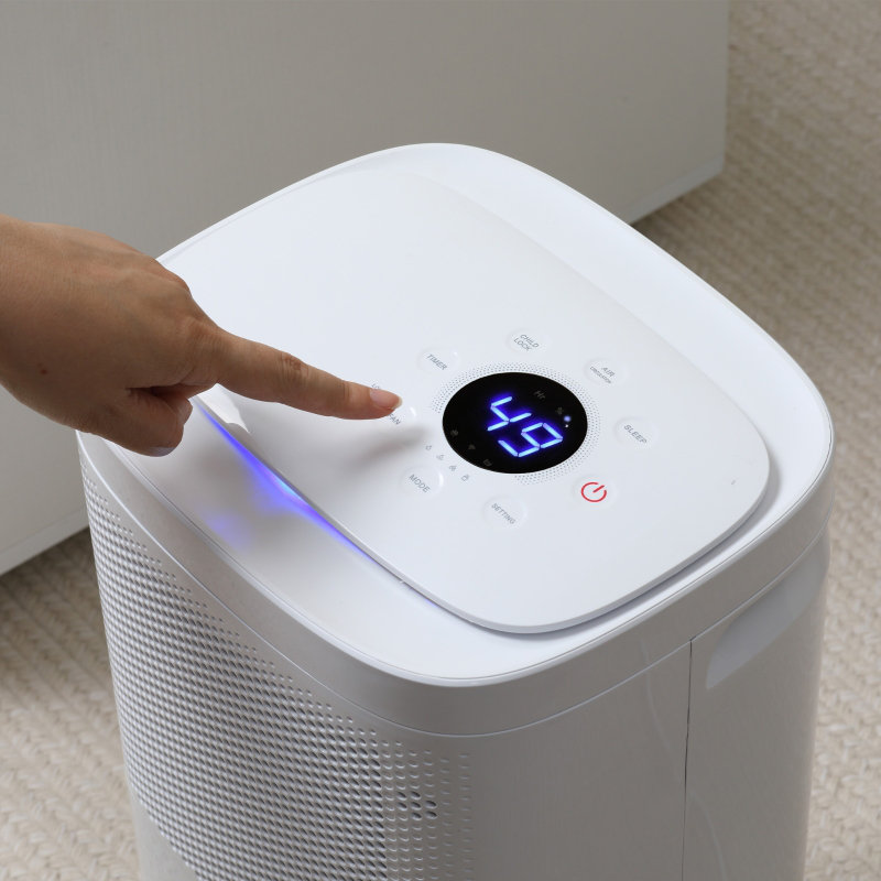 10L/Day White ABS Portable Quiet Dehumidifier, WiFi Smart App Control 4 Modes 24H Timer for Home Laundry Basement