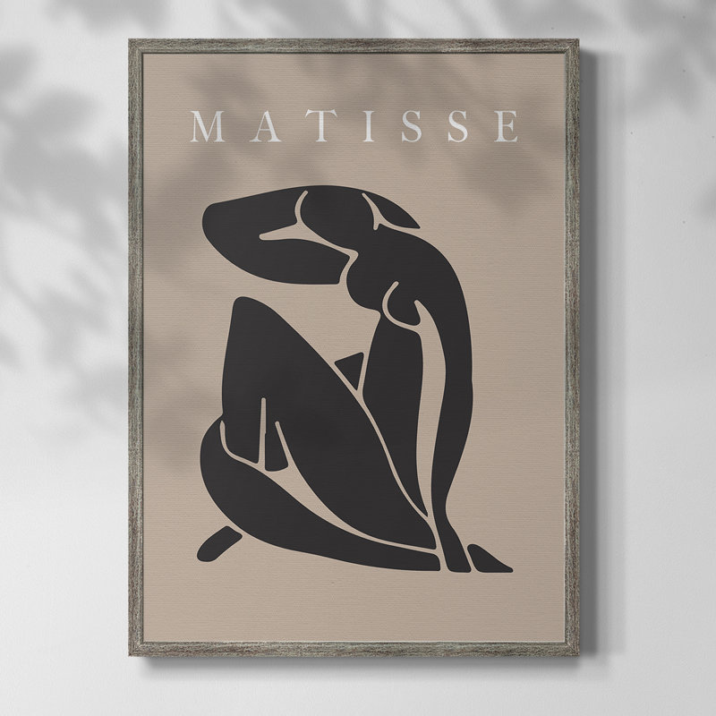 Matisse CECL XXV III, reproduction d'art encadrée - bois massif, H 11 po x l 9 po