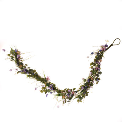150cm Faux Floral Garland Purples **NEW**