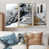 Toile naturelle avec cadre flottant