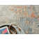 Infinity Power Loomed Wool/Nylon Abstract Area Rug in Ivory/Blue/Terracotta
