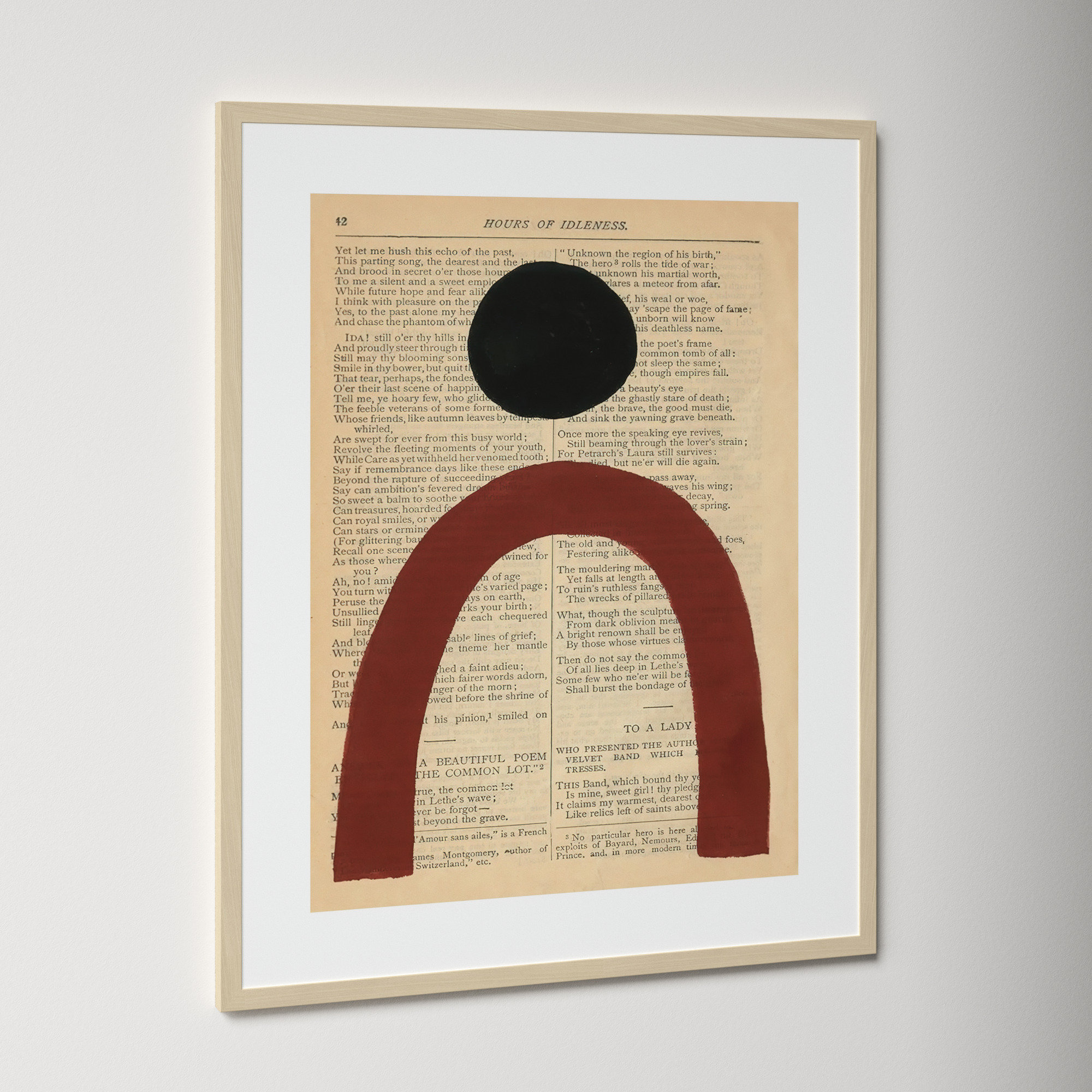 Modern Prose VI by W. Stramel, White Framed Paper, 21.38" H x 17.38" W x 0.88" D