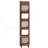 71.65 Inch Tall 6-Tier Narrow Corner Bookshelf For Living Room, Office, And Bedroom Storage