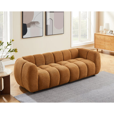 Modern Upholstered Sofa Oversized Tufted Couch