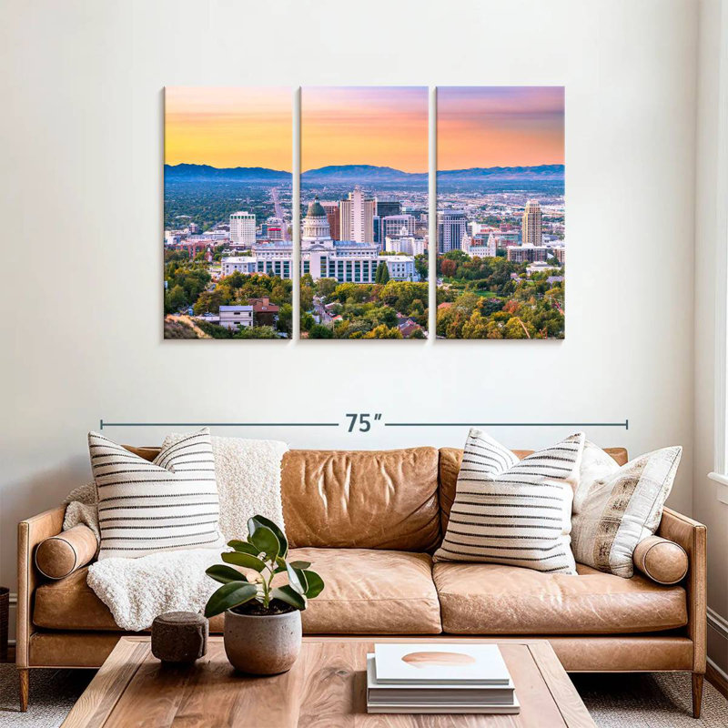 Nicci Salt Lake City Landscape, 36" H x 57" W