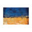 Blue & Gold by Lisa Robinson - Floater Frame Print on Canvas-390314315-390314311
