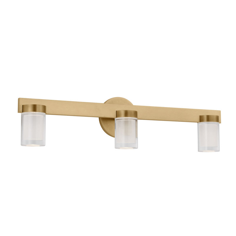 Esfera Small Bath, 5.9" H x 24" W x 3.4" D, Hand Rubbed Antique Brass