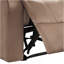 Fauteuil inclinable brun avec accoudoirs coussinés
