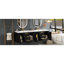 Meuble-lavabo mural 72 po, armoire de rangement flottante avec tiroirs, armoire de salle de bain en bois massif 72 po-843429366