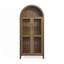 Armoire de rangement arquée moderne de style rétro avec lampe et armoire de salon-753415382