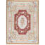 Hand-Knotted High-Quality Red and Green Area Rug