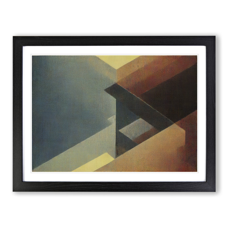 Halftone Vol.7 Abstract - Single Picture Frame Print, Black Framed, 46cm H x 64cm W x 2cm D