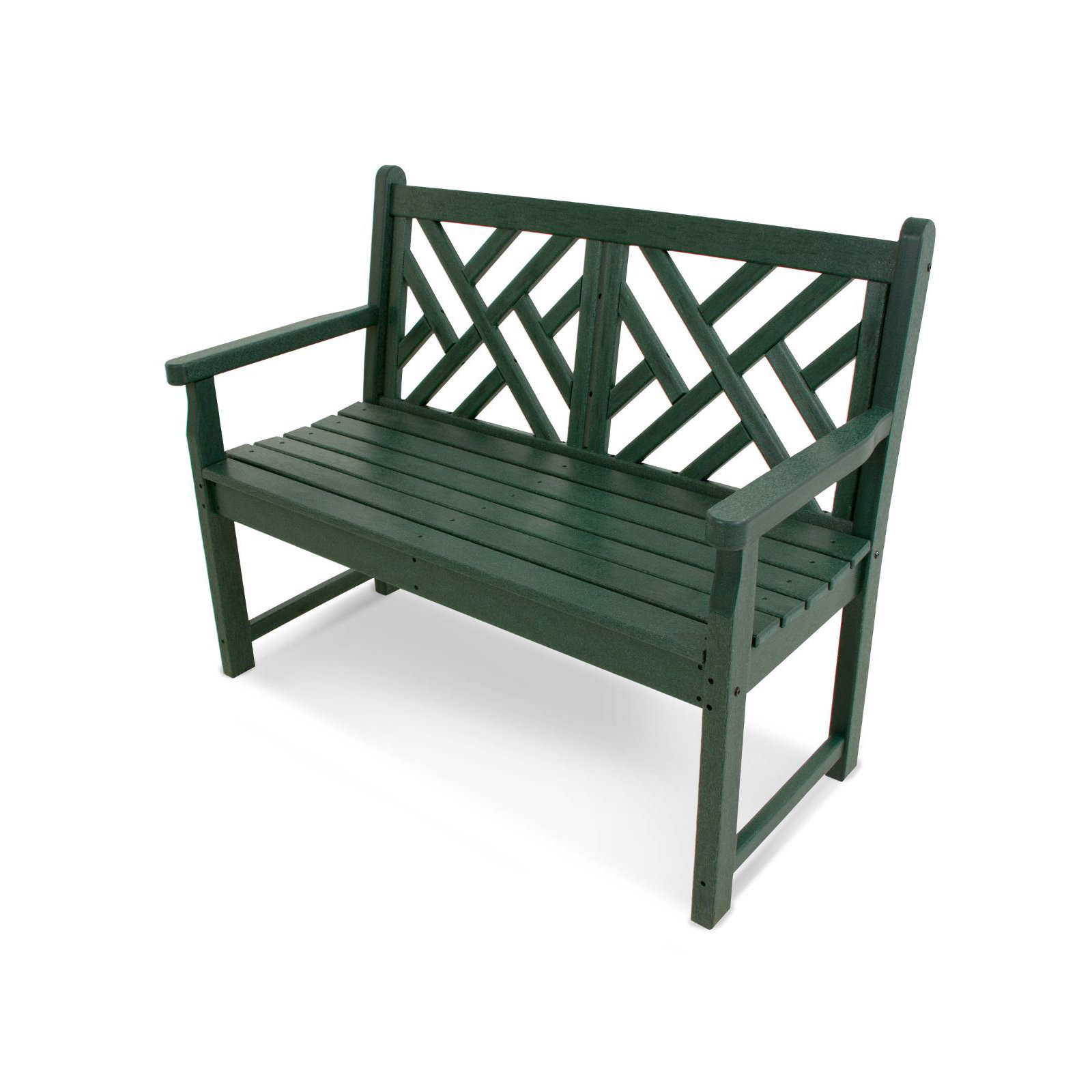 POLYWOOD Chippendale 48" Bench, Green