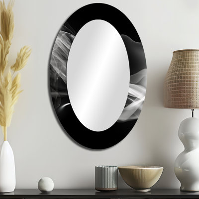 Miroir mural moderne noir et blanc Abstraction I - moderne